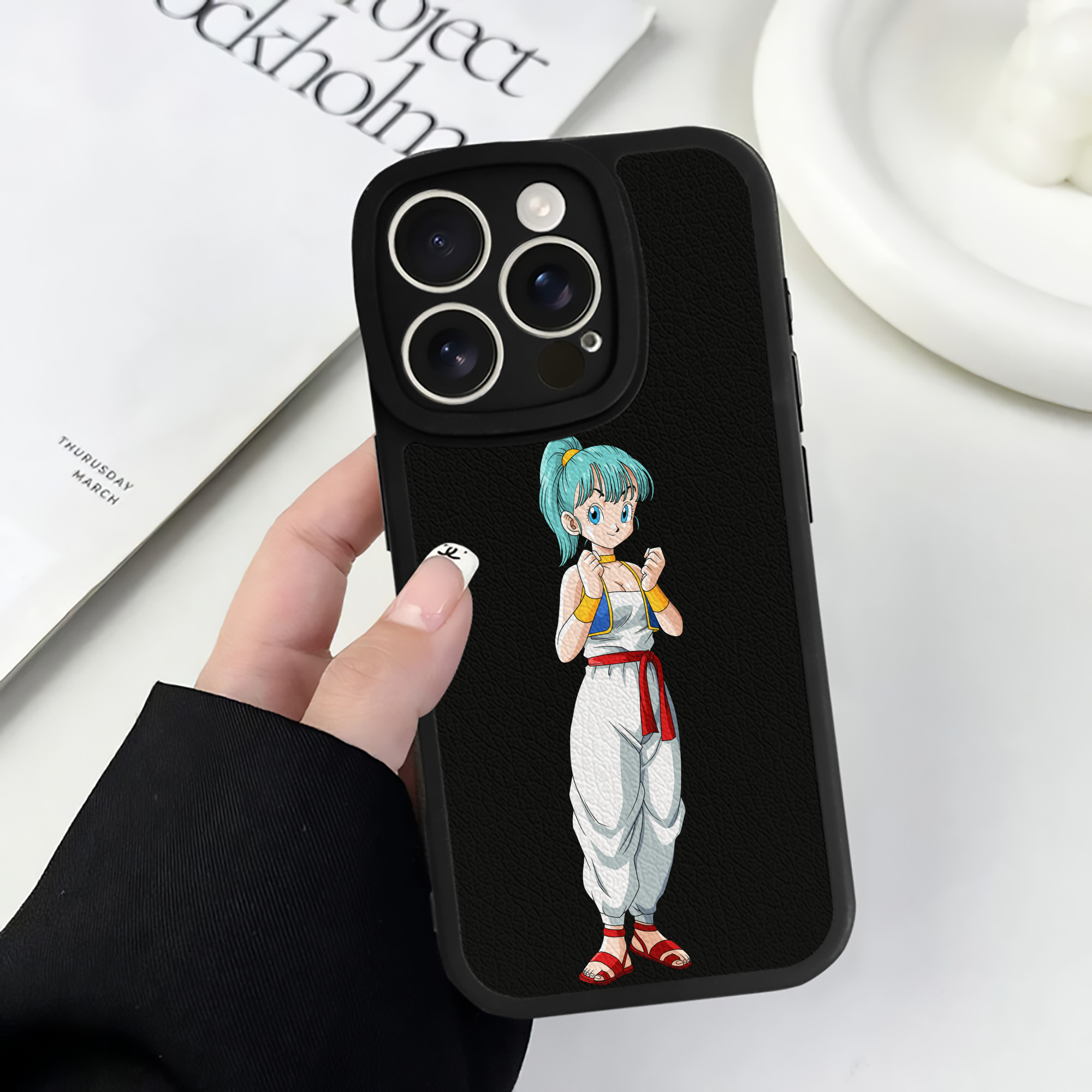 （画像用） ドラゴンボール DRAGON BALL 【iPhone 16シリーズ対応】シリコンスマホケース（レザー調） 材質：シリコン